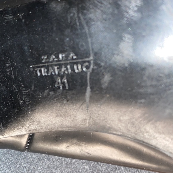 Zara lug chunky heel boots black - Picture 6 of 8